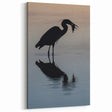 Chesapeake Bay Scenic Art - Bird Reflection in Calm Waters Canvas Prints
