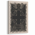 Gothic Wall Art | Medieval Gothic Cross Print | Dark Decor Style