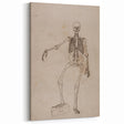 Gothic Wall Art | Skeleton Illustration | Dark Decor Style