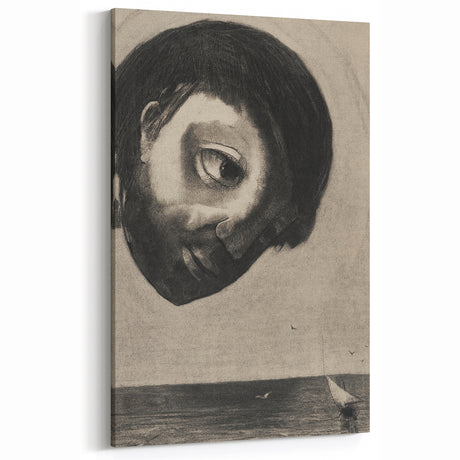Gothic Wall Art | Surreal Face Illustration | Dark Decor Style