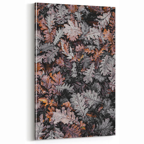 Rustic Wall Art - Autumn Leaves in Earthy Tones for Farmhouse Decor