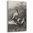 Gothic Wall Art | Serpent Creature Illustration | Dark Decor Style