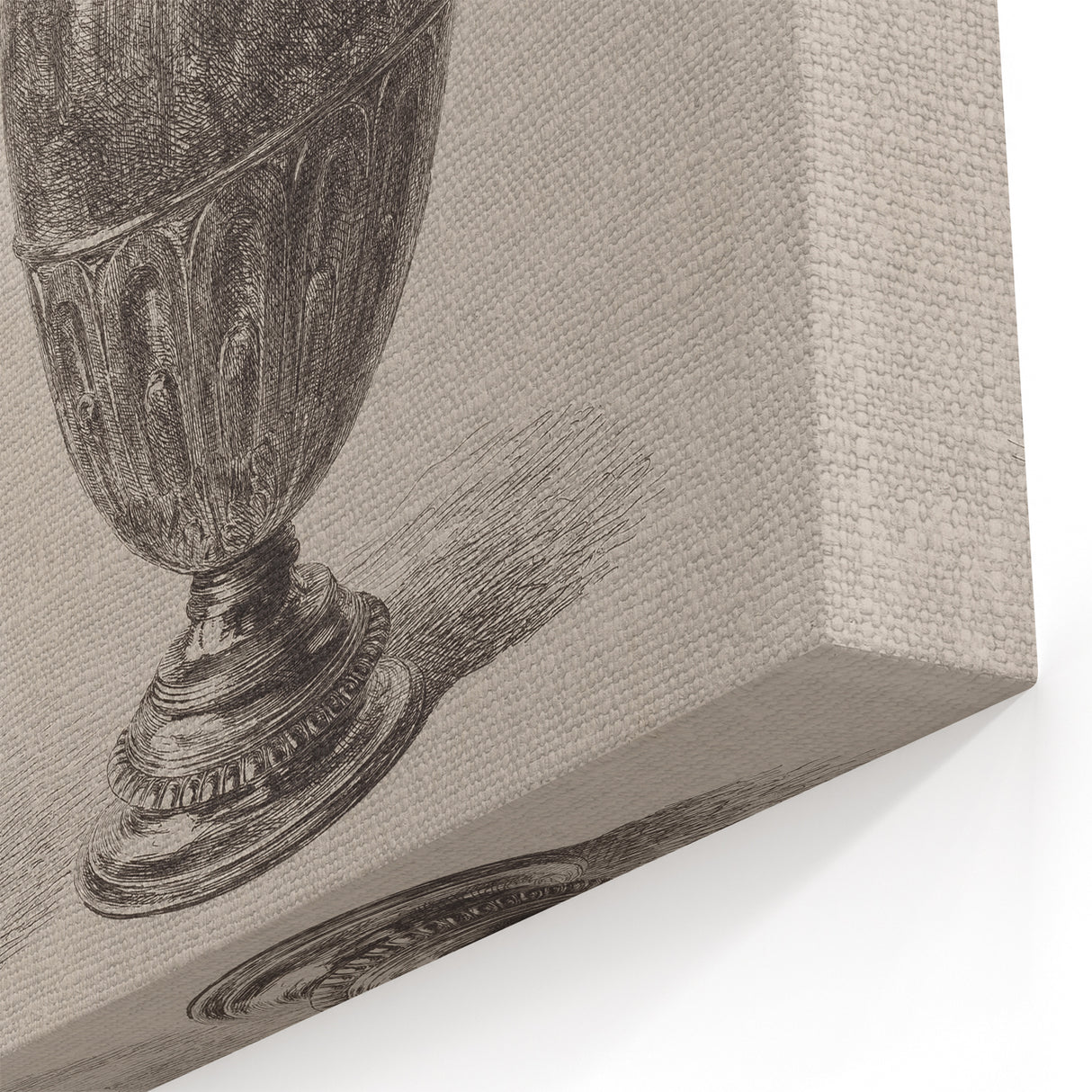 Gothic Wall Art | Skull and Urn Illustration | Dark Decor Style