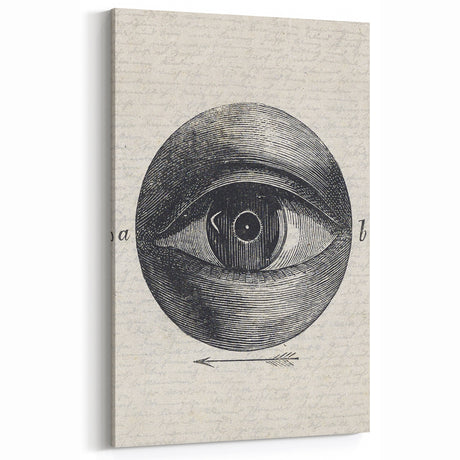Vintage Gothic Eye Art – Mysterious and Elegant Dark Decor Canvas
