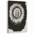 Gothic Halo Portrait – Dark and Mystical Gothic Wall Art Canvas Print
