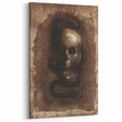 Gothic Skull and Serpent – Dark and Mysterious Gothic Canvas Print