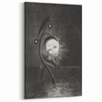 Gothic Flower and Face – Surreal Dark Gothic Wall Art Canvas Print