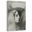 Gothic Woman’s Profile – Dark and Mysterious Gothic Wall Art Canvas Print