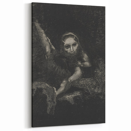 Gothic Eerie Figure Study - Dark Decor Style and Vintage Gothic Art