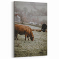 Rustic Wall Art - Grazing Cows in Countryside for Farmhouse Decor