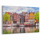 Amsterdam Art Prints - Colorful Dutch Canal Houses