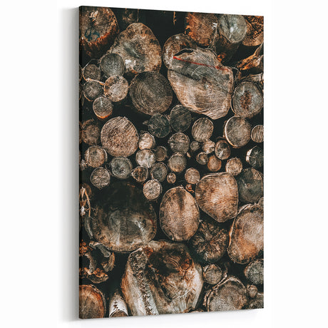 Farmhouse Wall Art – Rustic Wood Log Decor for Country Style Homes