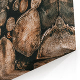Farmhouse Wall Art – Rustic Wood Log Decor for Country Style Homes