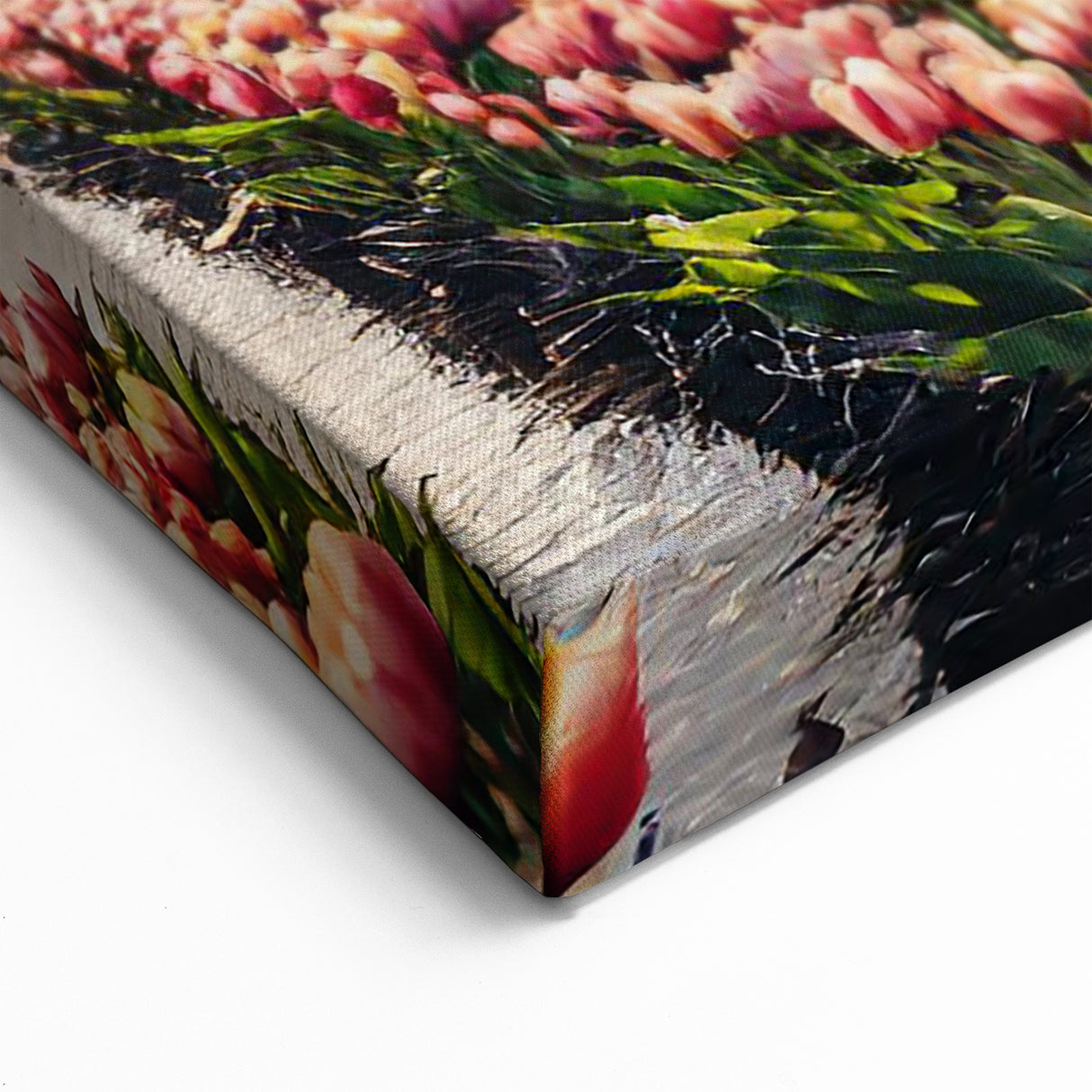 Windmill Wall Art - Tulip Fields and Dutch Windmill in Spring