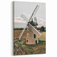 Farmhouse Wall Art – Classic Windmill in Rural Landscape for Rustic Decor