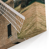 Farmhouse Wall Art – Classic Windmill in Rural Landscape for Rustic Decor