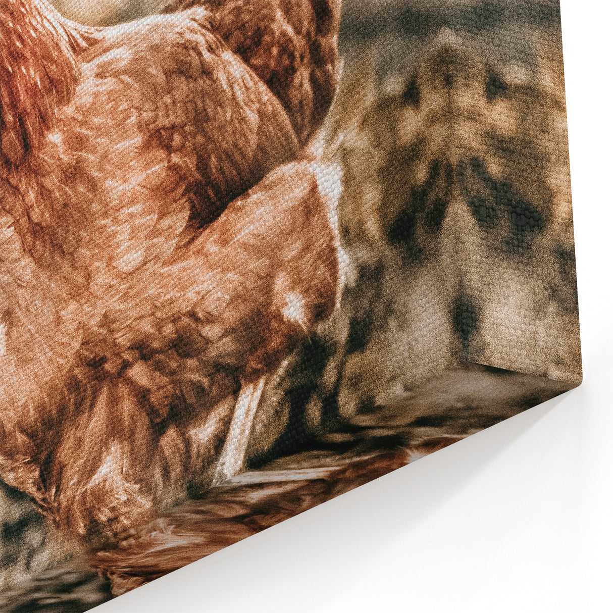 Farmhouse Wall Art – Rustic Chicken Scene for Country Style Decor