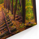 Framed Pennsylvania Art - Autumn Railway Scene Pennsylvania Photography