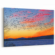 Pennsylvania Nature Art - Sunset Sky with Birds Scenic Pennsylvania Artwork