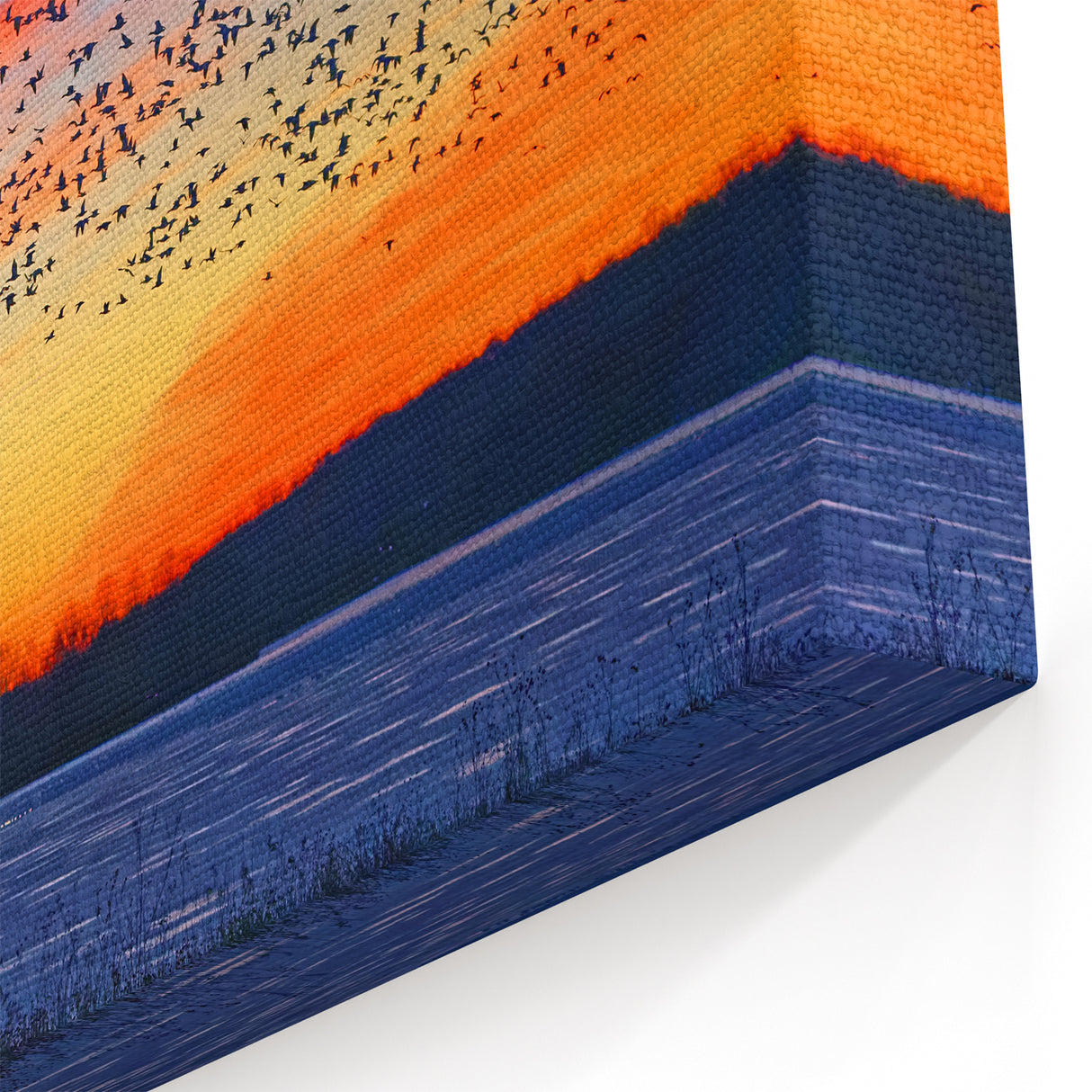 Pennsylvania Nature Art - Sunset Sky with Birds Scenic Pennsylvania Artwork