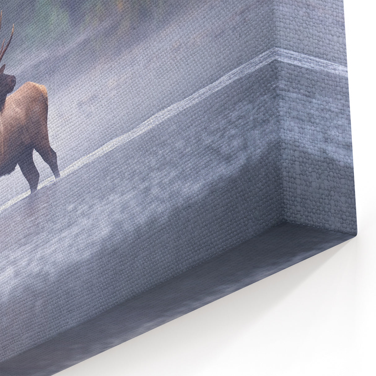 Pennsylvania Wildlife Art - Majestic Elk in Mist Pennsylvania Nature Art