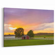 Pennsylvania Landscape Art - Peaceful Farm Sunset Framed Pennsylvania Views