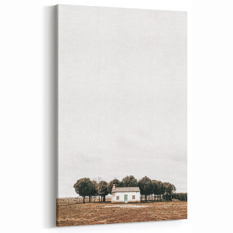 Farmhouse Wall Art: Quaint Cottage in the Countryside, Rustic Home Decor