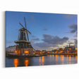 Amsterdam Wall Art - Windmill at Dusk Amsterdam Cityscape Prints