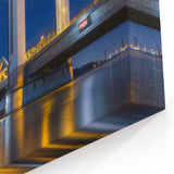 Amsterdam Wall Art - Illuminated Bridge Over Water Amsterdam Scenic Prints