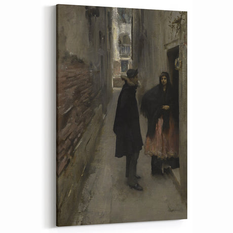 Dark Academia Gothic Wall Art | Vintage Urban Scene for Study Decor