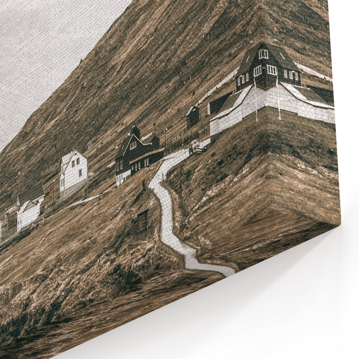 Farmhouse Valley Landscape Art – Rustic Country Style Wall Decor