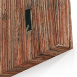 Vintage Farmhouse Wall Art - Rustic Weathered Barn with Wood Accents