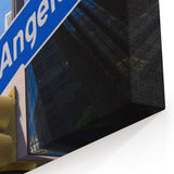 LA Cityscape Prints - Los Angeles Sign with Modern Skyscrapers
