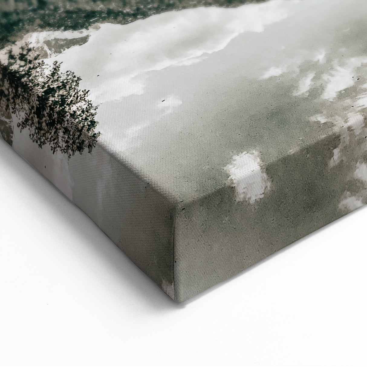 Farmhouse Wall Art - Majestic Mountain Lake Reflection for Rustic Decor