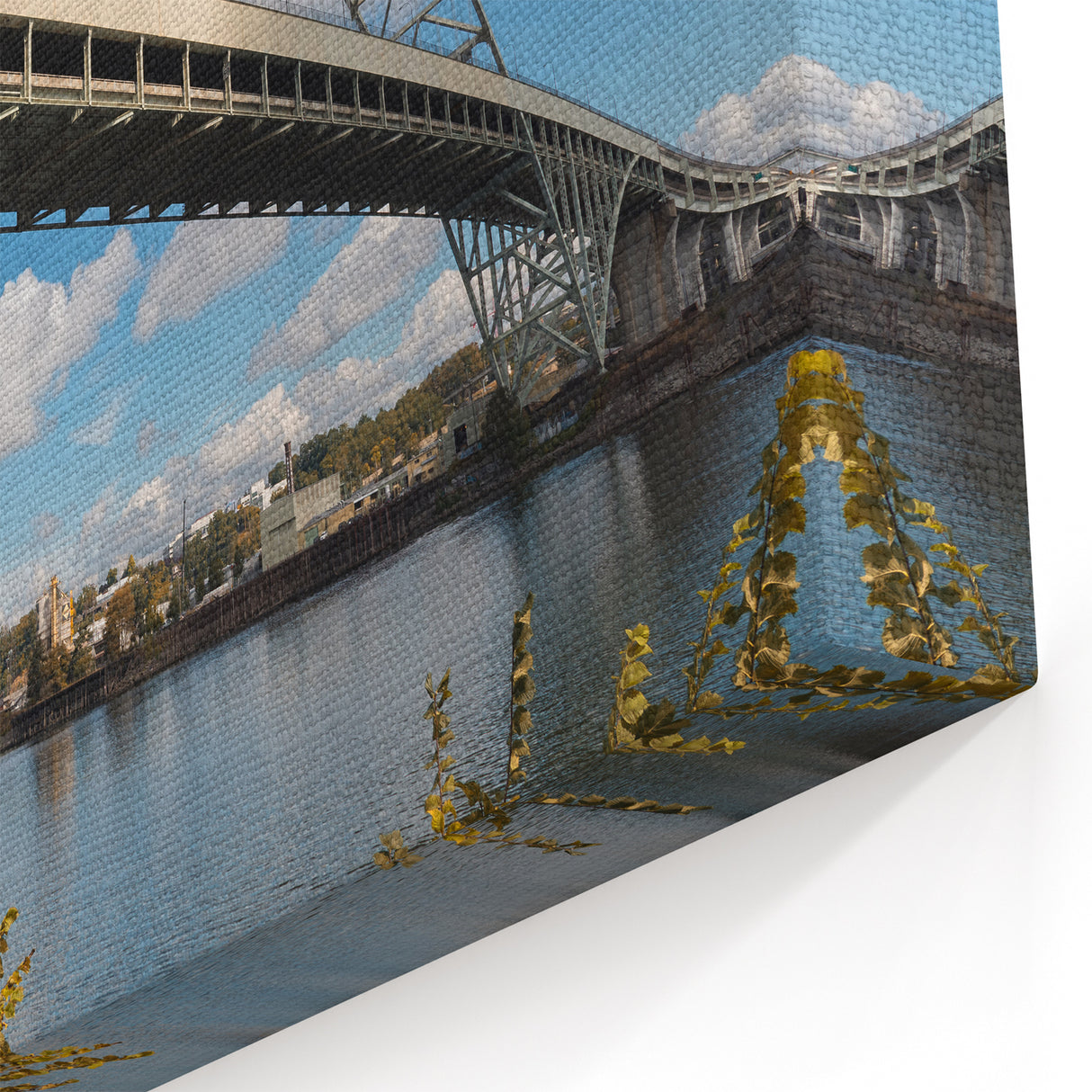 Scenic Rolled Canvas Prints – Portland’s Fremont Bridge and River