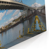 Scenic Rolled Canvas Prints – Portland’s Fremont Bridge and River