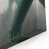 Portland Landmarks Acrylic Glass Art – St. Johns Bridge in the Mist