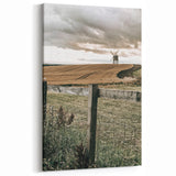 Windmill and Countryside Wall Art | Rustic Farmhouse Decor for Homes