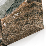 Mountain Cow Grazing Wall Art | Rustic Farmhouse Decor for Country Homes