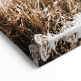Snowy Farmhouse in Winter Wall Art | Rustic Farmhouse Decor for Homes