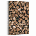 Stacked Firewood Wall Art | Rustic Farmhouse Decor for Cozy Homes
