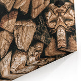 Stacked Firewood Wall Art | Rustic Farmhouse Decor for Cozy Homes