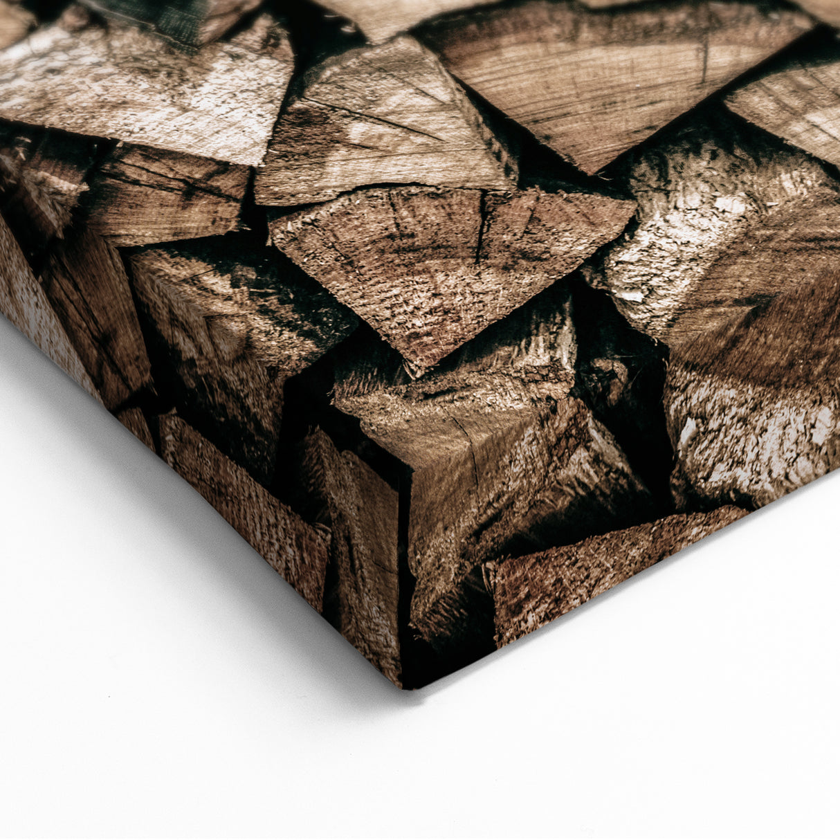 Stacked Firewood Wall Art | Rustic Farmhouse Decor for Cozy Homes