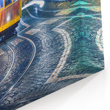 Lisbon Canvas Prints - Iconic Tram 28 at Night on Cobblestone Streets