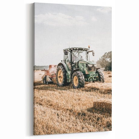 Farmhouse Wall Art - Rustic Farmhouse Decor with Vintage Tractor