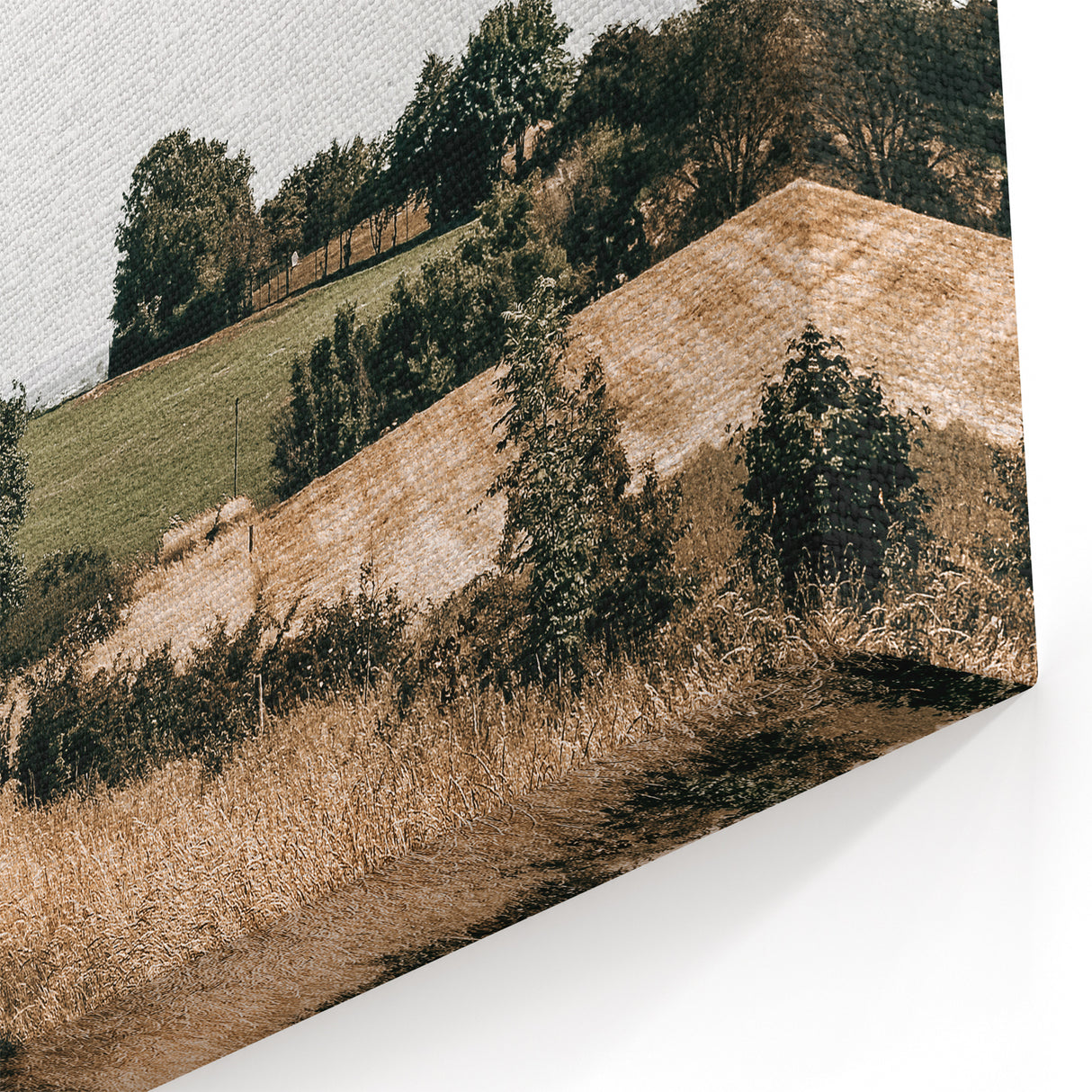 Farmhouse Wall Art – Winding Country Road Print for Rustic Home Decor