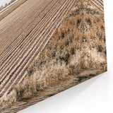 Farmhouse Wall Art – Plowed Field with Rustic Fence Print for Country Decor
