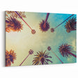 California Palm Trees Art - Vibrant Skyward View of LA’s Iconic Palms