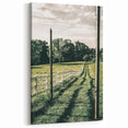Farmhouse Wall Art – Winding Fence Print for Rustic Country Decor