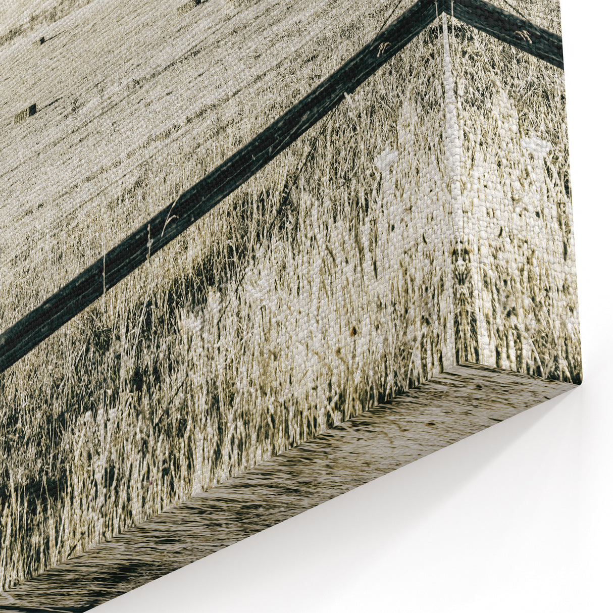 Farmhouse Wall Art - Rustic Country Fence with Vintage Farmhouse Charm